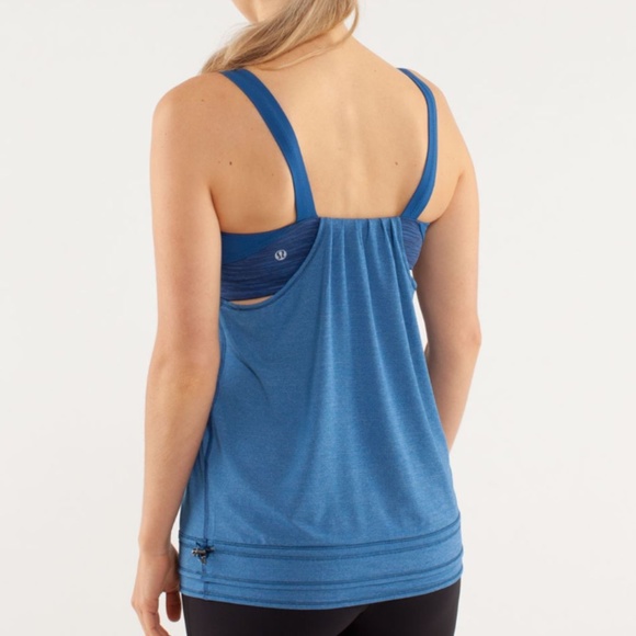 Lululemon Run: Back On Track Tank Sz 8 Limitless Blue/Wee Are From Space - Picture 3 of 16